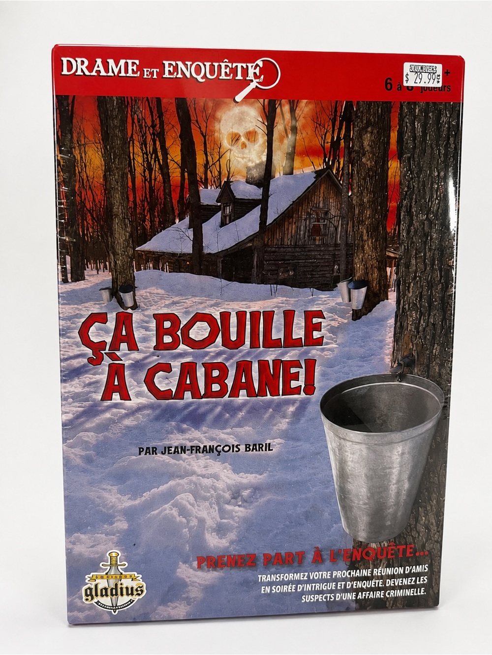 Drame et enquête – Ça bouille à cabane! – Jeu d’enquête 6 à 8 joueurs – Neuf